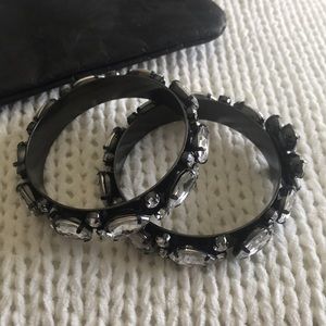 - 2 gorgeous rhinestone bangle bracelets